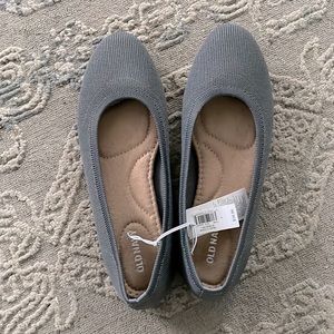 NWT Old Navy gray flats loafers ballet slipper